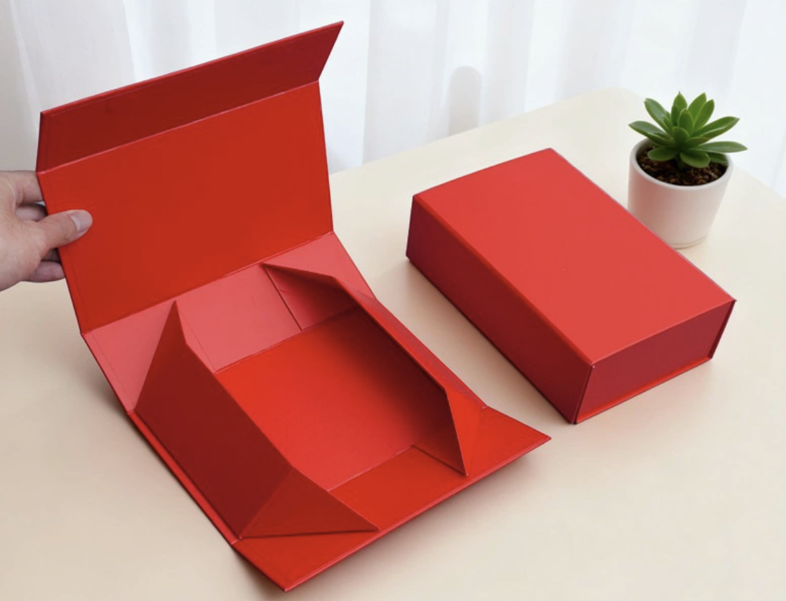 Large Magnetic Foldable Gift Box with Free Logo | Collapsible Rigid Packaging Box
